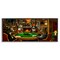 Stupell Industries Deer Playing Poker in Lodge Framed Giclee Art
